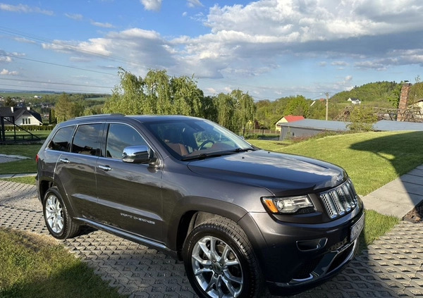 Jeep Grand Cherokee cena 114000 przebieg: 123600, rok produkcji 2014 z Andrychów małe 742